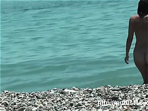 red-hot girl at the beach highly scorching hidden cam hunter