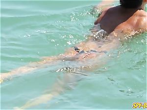 humungous breasts first-timer Beach mummies - spycam Beach vid